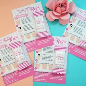 Arquivo digital Outubro em PNG e PDF para decoração de festa ou evento de conscientização.