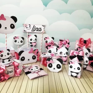 Arquivo de Corte Panda Menina Studio e Png