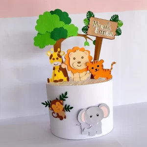 Arquivo de Corte Topo Bolo Safari Studio