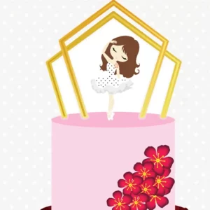 Arquivo de Corte Topo de Bolo Bailarina Studio