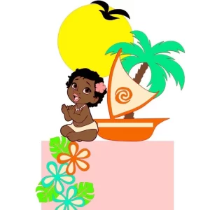 Arquivo de Corte Topo de Bolo Moana Studio