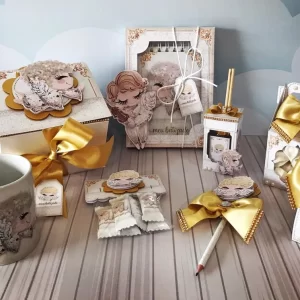 Festa Digital Batizado Dourado Studio, Png e Pdf