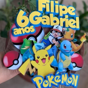 Festa Digital Topo de Bolo Pokémon Studio