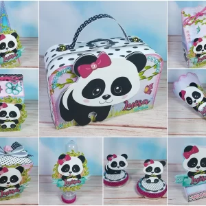 Festa Pronta Panda Menina Studio e Pdf