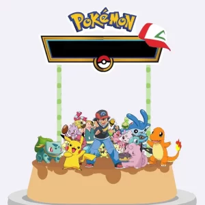 Festa Pronta Topo Bolo Pokémon Studio