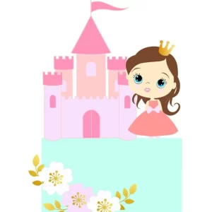 Festa Topo Bolo Princesa Castelo Studio