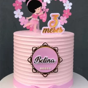 Festa Topo de Bolo Rosa Bailarina Studio