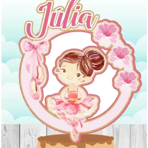 Festa em Casa Topo de Bolo Bailarina Studio