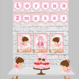 Kit Festa Pronta Bailarina Rosa Studio