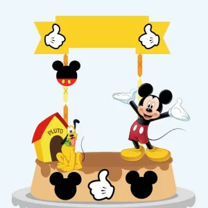 Mickey Topo de Bolo Silhouette Studio