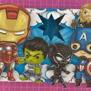Mini Confeiteiro Avengers Studio, Png e Pdf