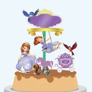 Princesa Sofia Topo de Bolo Silhouette Studio