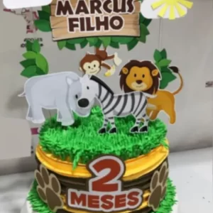 Topo Bolo Para Imprimir Safari Studio