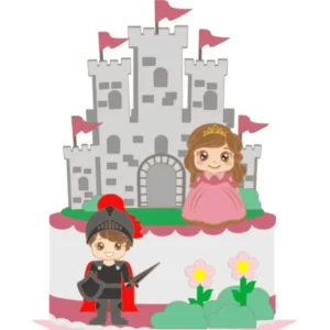 Topo De Bolo Príncipe E Princesa Cute Studio