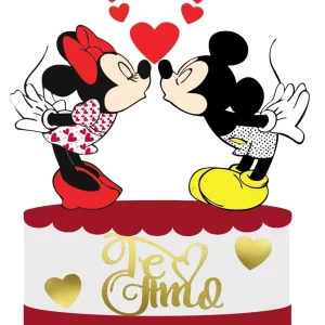 Topo de Bolo Digital Mickey e Minnie Studio