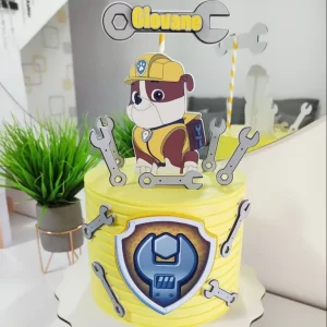 Topo de Bolo Patrulha Canina Rubble Studio