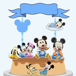 Topo de Bolo Turma do Mickey Baby Studio