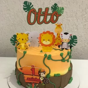 Topo de Bolo do Safari Para Imprimir Studio