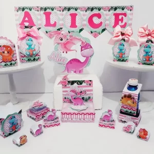 Arquivo Corte Dinossauros Rosa Studio e Pdf