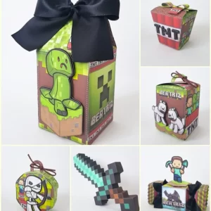 Arquivo Corte Minecraft Studio, Png e Pdf