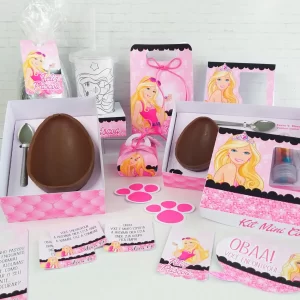 Arquivo Corte Páscoa Barbie Studio e Pdf