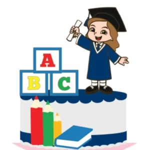 Arquivo Corte Topo Bolo Formatura Studio