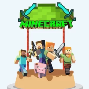 Arquivo Corte Topo Bolo Minecraft Studio