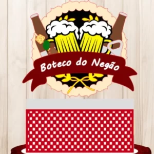 Arquivo Corte Topo de Bolo Boteco Studio