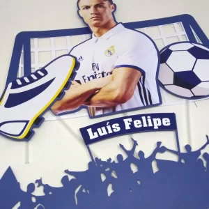 Arquivo Corte Topo de Bolo Cr7 Studio