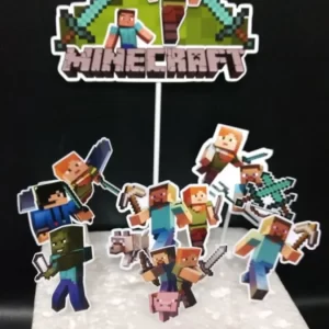 Arquivo Corte Topo de Bolo Minecraft Studio