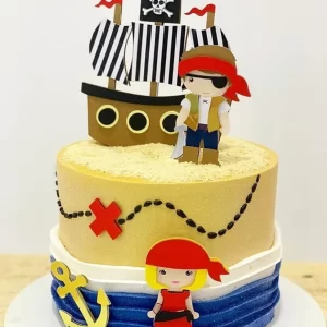 Arquivo Corte Topo de Bolo Pirata Studio
