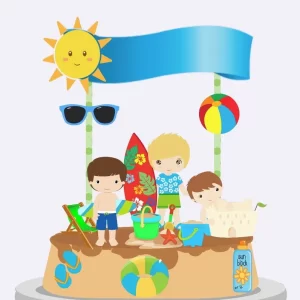 Arquivo Corte Topo de Bolo Praia Studio