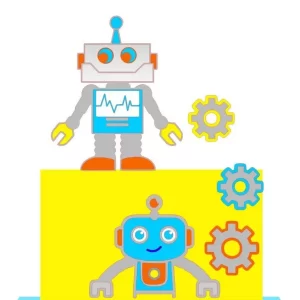 Arquivo Corte Topo de Bolo Robôs Studio