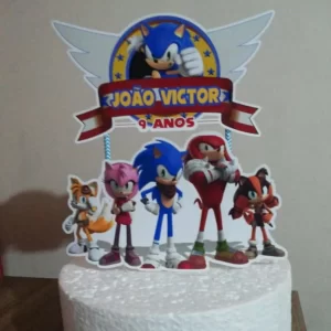 Arquivo Corte Topo de Bolo Sonic Studio