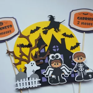 Arquivo Digital Topo Bolo Halloween Studio