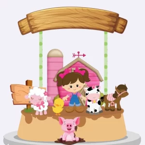 Arquivo Digital Topo Fazendinha Rosa Studio