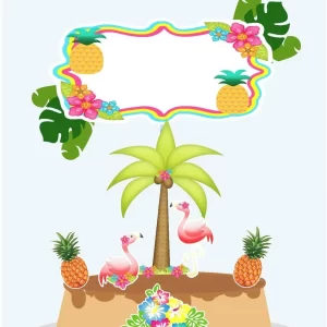 Arquivo Tema Topo Bolo Flamingo Studio