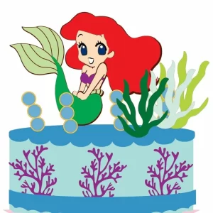 Arquivo Tema Topo Bolo Sereia Studio