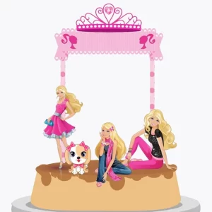 Arquivo Tema Topo de Bolo Barbie Studio