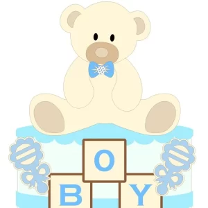 Arquivo Topo Bolo Chá Revelação Azul Studio