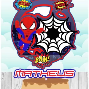 Arquivo Topo Bolo Homem Aranha Cute Studio