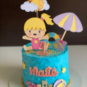 Arquivo Topo Bolo Menina na Praia Studio