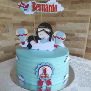 Arquivo Topo De Bolo Aviador Baby Studio