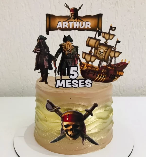 Arquivo Topo De Bolo Piratas Do Caribe Studio