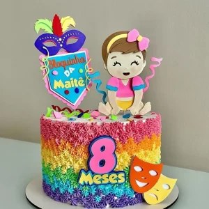 Arquivo Topo de Bolo Carnaval Bebê Studio