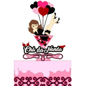 Arquivo Topo de Bolo Chá de Lingerie Studio