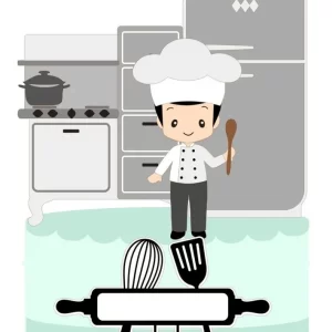 Arquivo Topo de Bolo Chef de Cozinha Studio