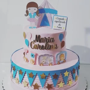 Arquivo Topo de Bolo Circo Menina Studio