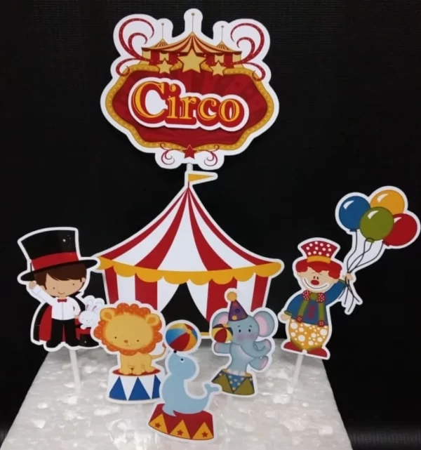 Arquivo Topo de Bolo Circo Menino Studio