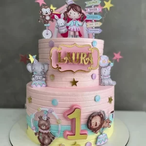 Arquivo Topo de Bolo Circo Rosa Studio